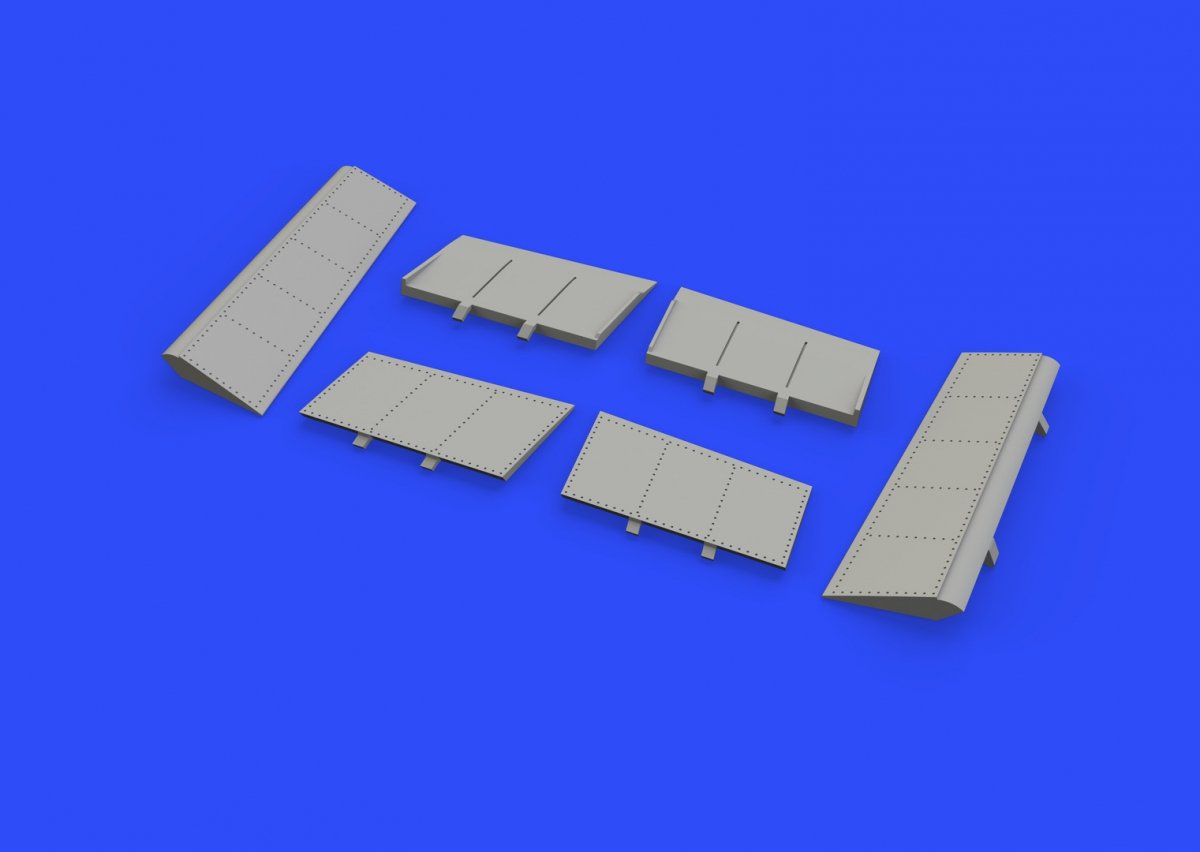 Eduard 648291 Bf 109F landing flaps EDUARD 1/48 – immagine 6