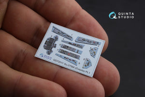 Quinta Studio QD72011 Su-27SM 3D-Printed &amp;amp; coloured Interior on decal paper (for Zvezda kit) 1/72 – immagine 4