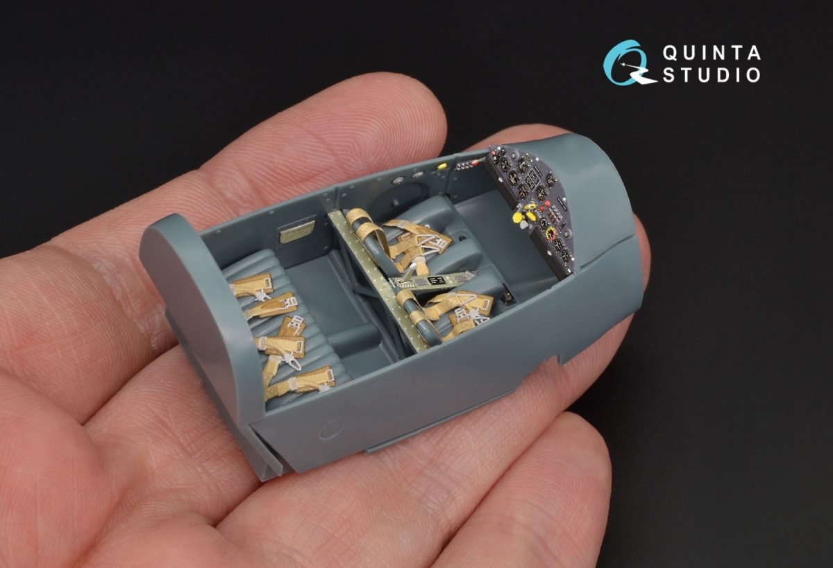 Quinta Studio QD48125 Bf108 3D-Printed &amp;amp; coloured Interior on decal paper (Eduard) 1/48 – imagen 4