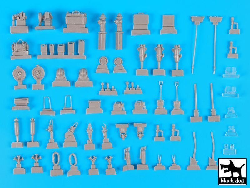 Black Dog T35144 Firefighters equipment accessories set 1/35 – imagen 6