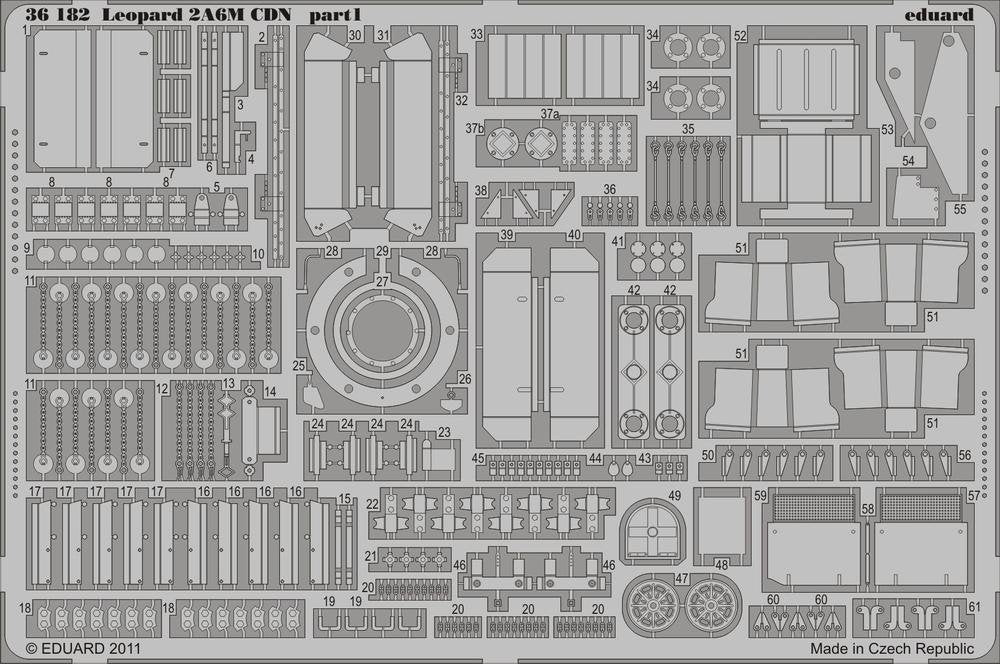 Eduard 36182 Leopard 2A6M CDN 1/35 Hobby Boss