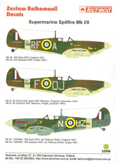 Techmod 32056 Spitfire Mk I/IIb 1/32 – image 2