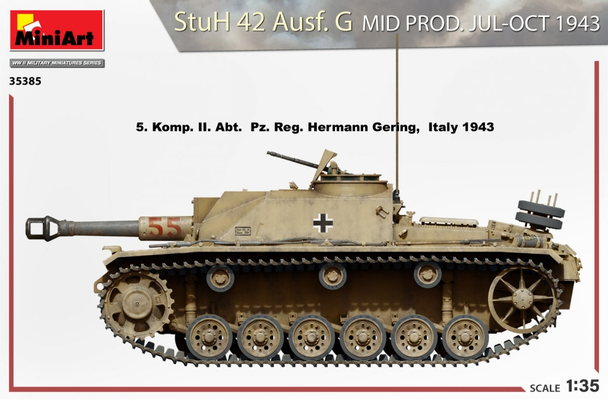 MiniArt 35385 StuH 42 Ausf. G MID PRODUIT PAR JUILLET-OCTOBRE 1943 1/35 – image 5