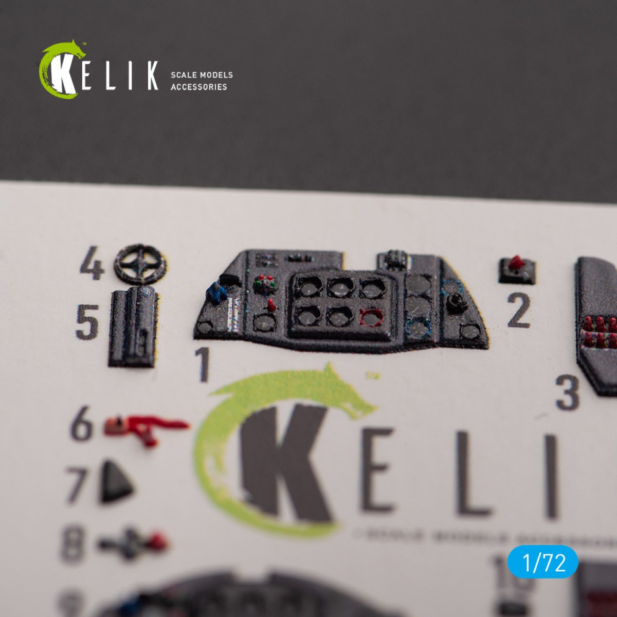 KELIK K72145 Me 163 B/S Komet - interior 3D decals for Hobby 2000/Academy kit 1/72 – imagen 3