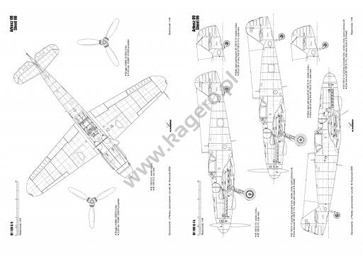 Kagero 3022 Bf 109 G/K vol.II (bez kalkomanii) EN/PL – imagen 5
