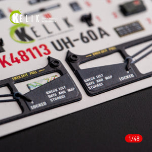 KELIK K48113 UH-60A Black Hawk - Type 1 interior 3D decals for ICM kit 1/48 – imagen 8