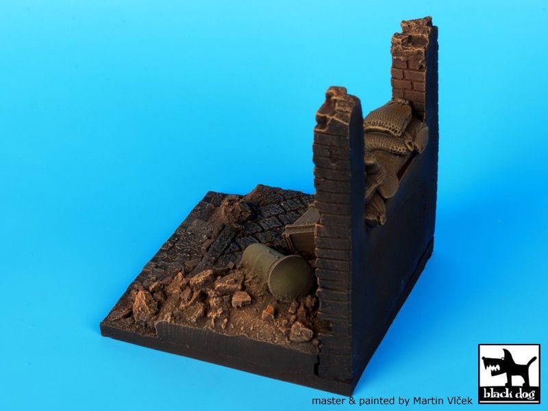 Black Dog D35014 Wall with sand bags base 1/35 – zdjęcie 3
