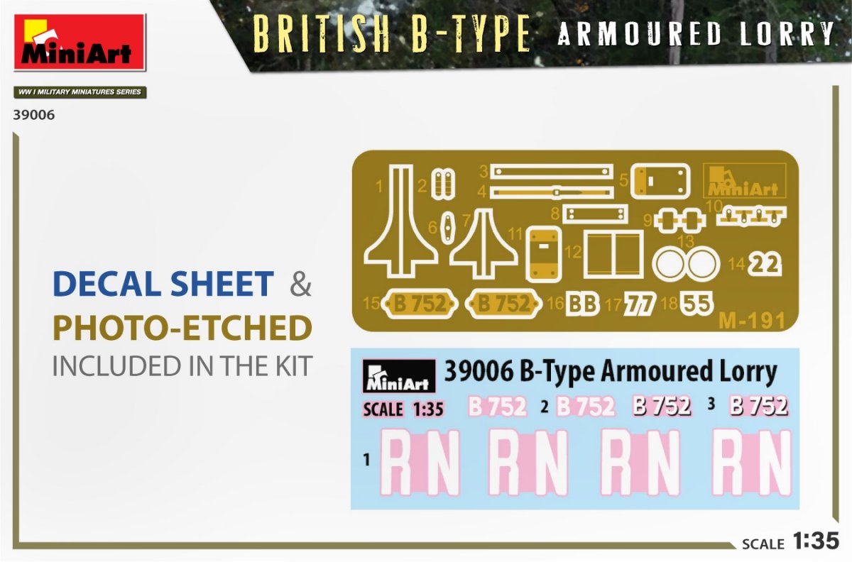 Miniart 39006 BRITISH B-TYPE ARMOURED LORRY 1/35 – Bild 2