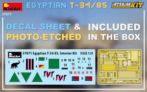 MiniArt 37071 EGYPTIAN T-34/85. INTERIOR KIT 1/35 – immagine 3