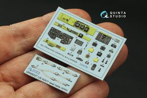 Quinta Studio QD48443 P-47B Thunderbolt 3D-Printed coloured Interior on decal paper (Dora Wings) 1/48 – imagen 5