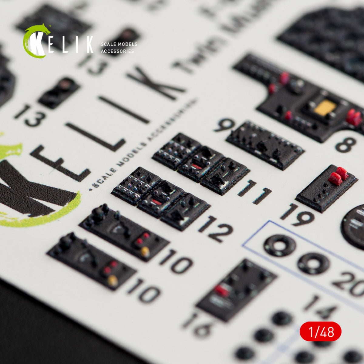 KELIK K48046 F-82 E/H TWIN MUSTANG INTERIOR 3D DECALS FOR MODELSVIT 1/48 – imagen 7