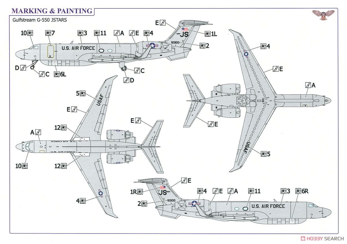 Sova 72017 Gulfstream G-550 J-STARS 1/72 – zdjęcie 4