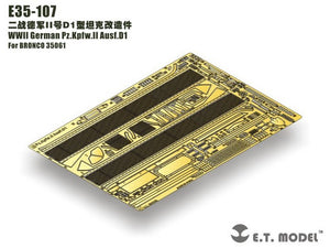 ET Modèle E35-107 WWII Allemand Pz.Kpfw.II Ausf.D1 (Pour BRONCO 35061) (1/35)