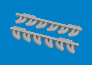 Eduard 6481050 P-39 exhaust stacks rounded PRINT ARMA HOBBY 1/48 – imagen 3