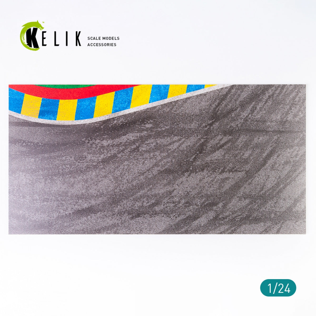KELIK KS24003 ASPHALT ROAD 24 HOURS OF LE MANS TURN BASE - ACRYLIC 3 MM (180 X 357 MM) 1/24 – immagine 2