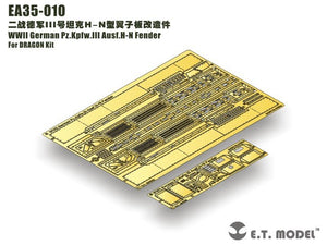 ET Model EA35-010 WWII German Pz.Kpfw.III Ausf.HN Fender For DRAGON Kit 1/35 – image 4