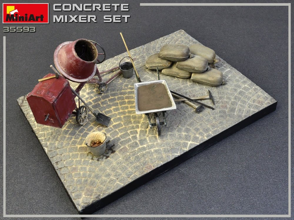 MiniArt 35593 CONCRETE MIXER SET 1/35 – immagine 4