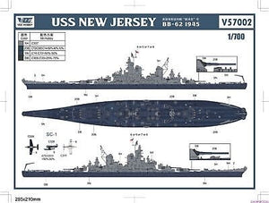 Vee Hobby V57002 USS NEW JERSEY BB-62 1945 Standard Edition 1/700 – Bild 3