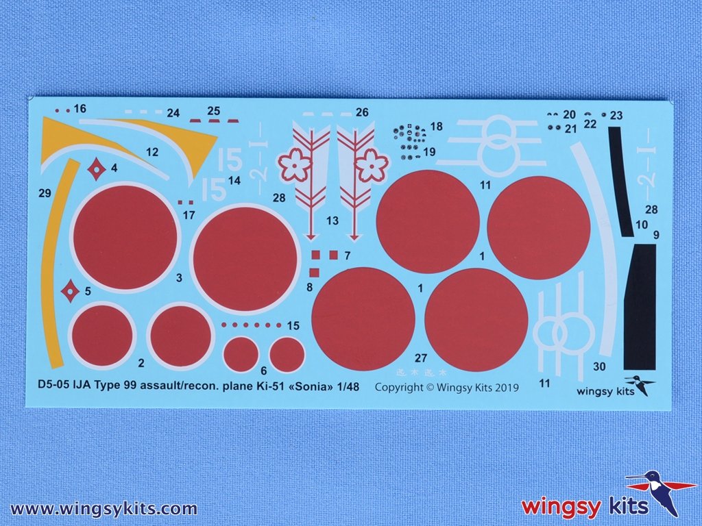 Wingsy Kits D5-05 IJA Type 99 assault/recon. plane Ki-51 “Sonia” 1/48 – immagine 15
