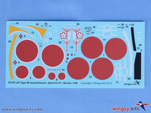 Wingsy Kits D5-05 IJA Type 99 assault/recon. plane Ki-51 “Sonia” 1/48 – immagine 15