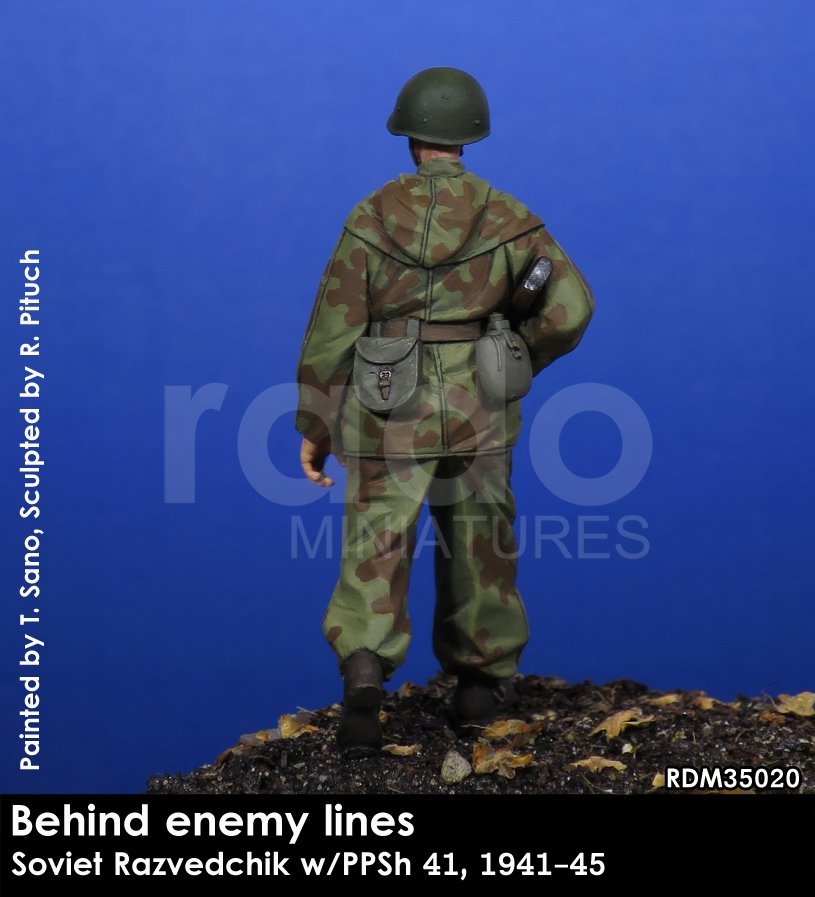RADO Miniatures RDM35020 Soviet Razvedchik w/PPSh 41, (1941-45) 1/35 – Bild 4