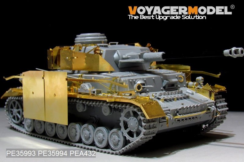 Maquette Voyager PE35993, char allemand Pz.Kpfw.IV Ausf.G (production tardive), base pour Border 35001, échelle 1/35 – image 2