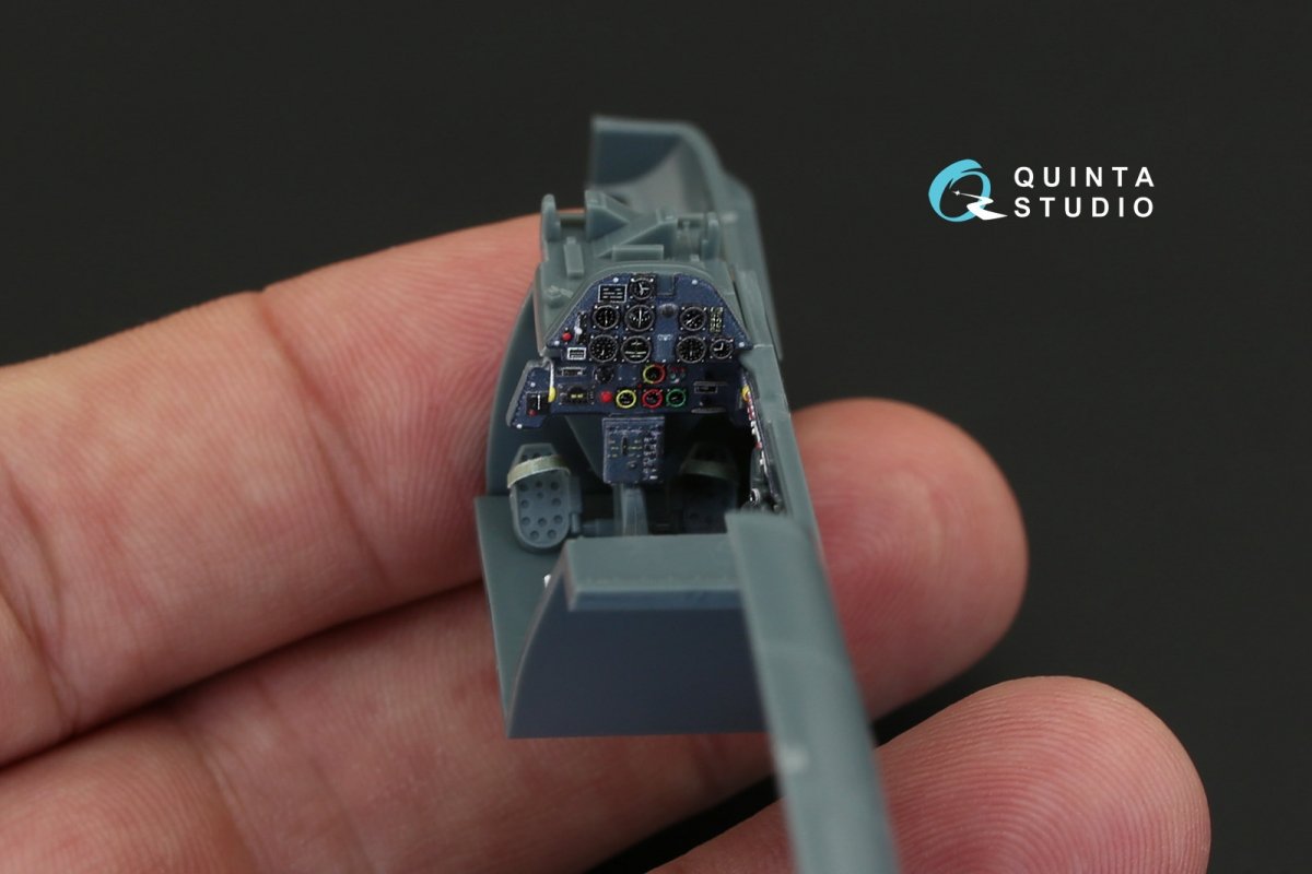 Quinta Studio QD48087 Bf 109E-4/E-7 3D-Printed &amp;amp; colored Interior on decal paper (for Eduard kit) 1/48 – image 6