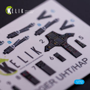 Décalcomanies 3D intérieures KELIK K72089 pour maquette Revell au 1/72 de l&amp;#39;Eurocopter Tiger UHT/HAP – image 4