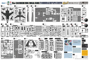 Great Wall Hobby L4831 Su-30 MKM / MK / MKA / SME &amp;#39;Flanker H&amp;#39; Multirole Fighter 4 In 1 1/48 – imagen 3