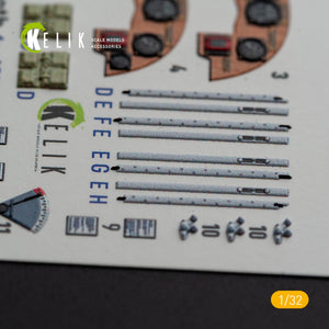 KELIK K32022 DH.81A Tiger Moth - Interior 3D Decal with 3D printed parts for ICM kit 1/32 – imagen 4