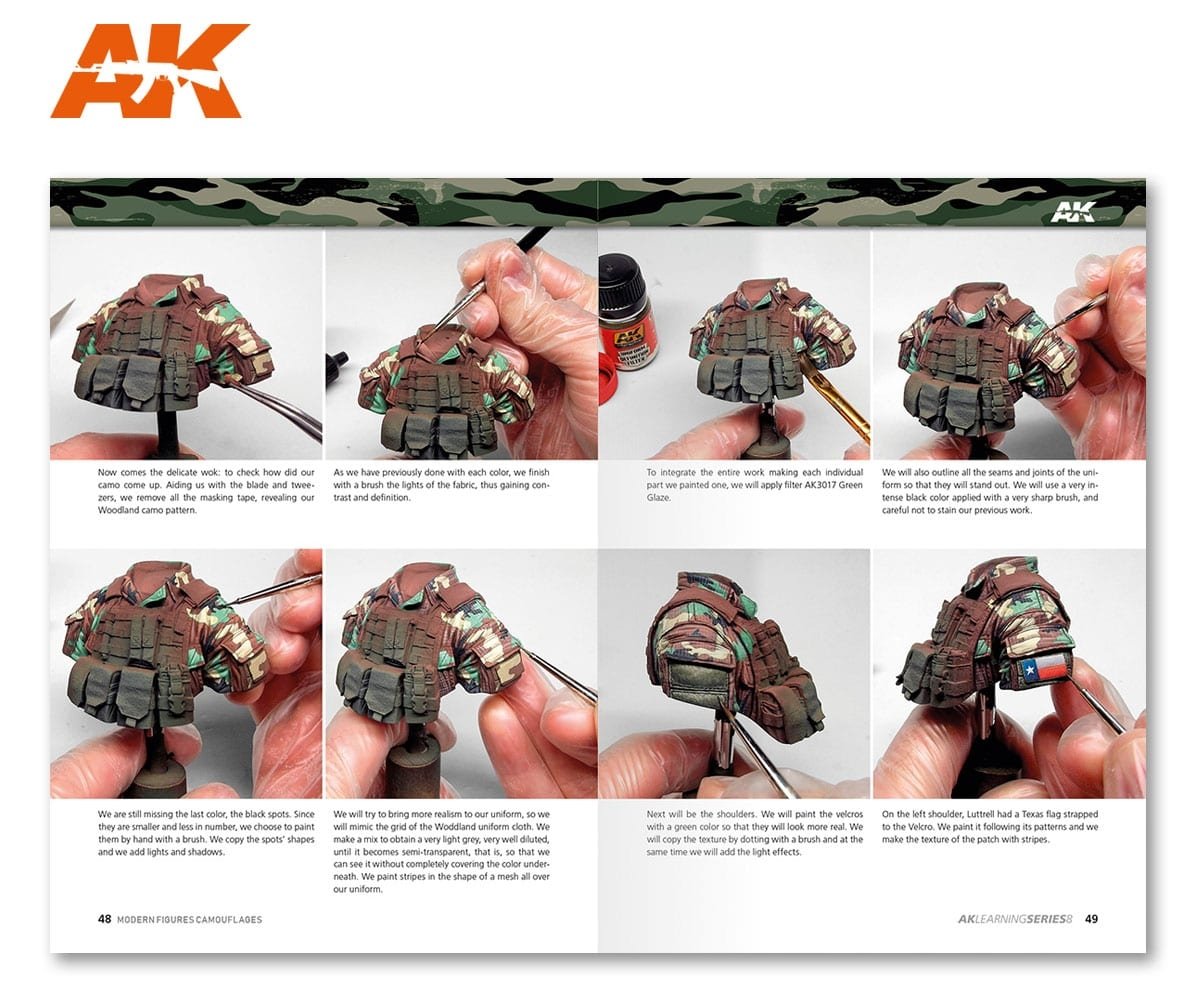 AK Interactive AK247 AK APPRENTISSAGE 08 : CAMOUFLAGES DE FIGURES MODERNES (Anglais) – image 4