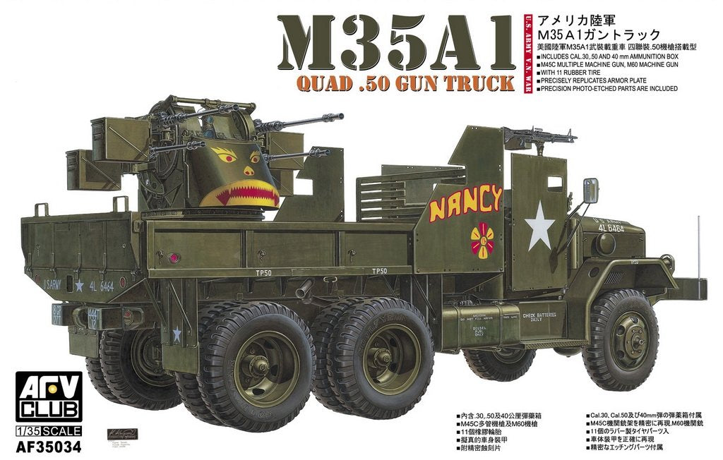 AFV Club 35034 Camion armé M35A1 Guerre du Vietnam (1/35)