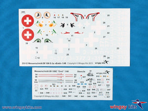 Wingsy Kits D5-12 Swiss Air Force Fighter MESSERSCHMITT Bf 109 E-3a 1/48 – zdjęcie 12