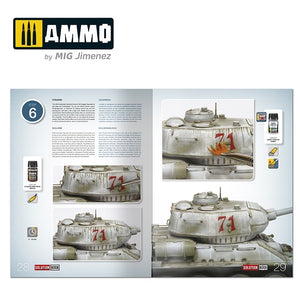 AMMO of Mig Jimenez 6603 SOLUTION BOOK 20 - How to Paint WWII Soviet Winter Vehicles (English, Spanish, Francais, Deutsch) – imagen 6