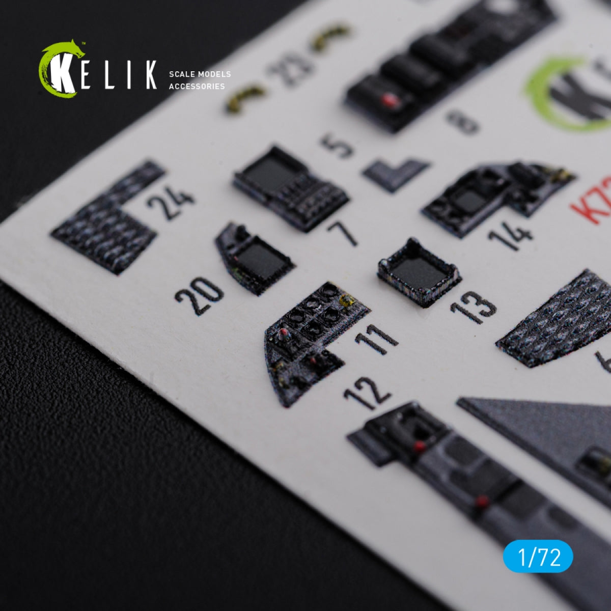 KELIK K72111 F-15E interior 3D decals for Academy kit 1/72 – immagine 8