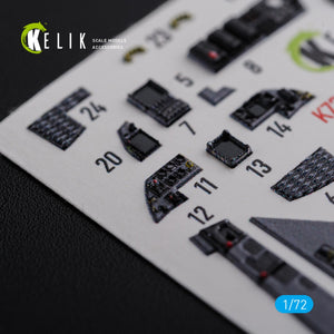 KELIK K72111 F-15E interior 3D decals for Academy kit 1/72 – immagine 8