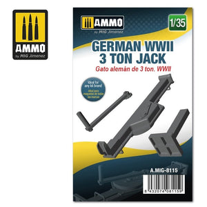Munitions pour Mig 8115, Jack allemand de 3 tonnes de la Seconde Guerre mondiale, échelle 1/35