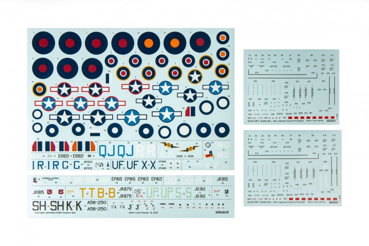 Eduard 11157 SPITFIRE STORY: Southern Star DUAL COMBO 1/48 – imagen 6
