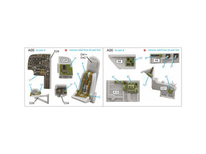 Quinta Studio QD72138 Bristol Beaufort Mk.I 3D-Printed coloured Interior on decal paper (Airfix) 1/72 – imagen 2
