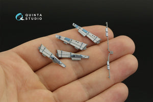 Quinta Studio QD48320 Su-30SM 3D-Printed &amp;amp; coloured Interior on decal paper (GWH) 1/48 – immagine 11