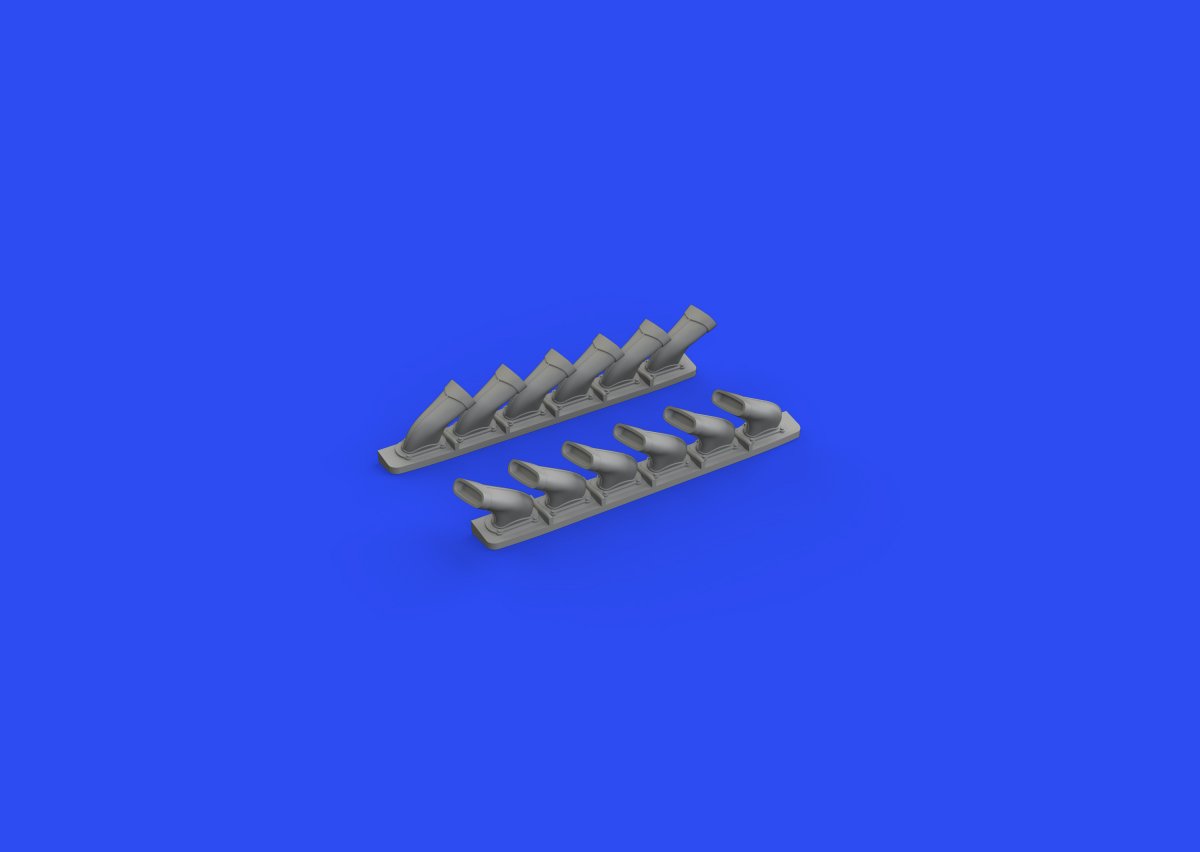 Eduard 648669 Spitfire Mk. V six-stacks exhausts fishtail EDUARD 1/48 – imagen 3