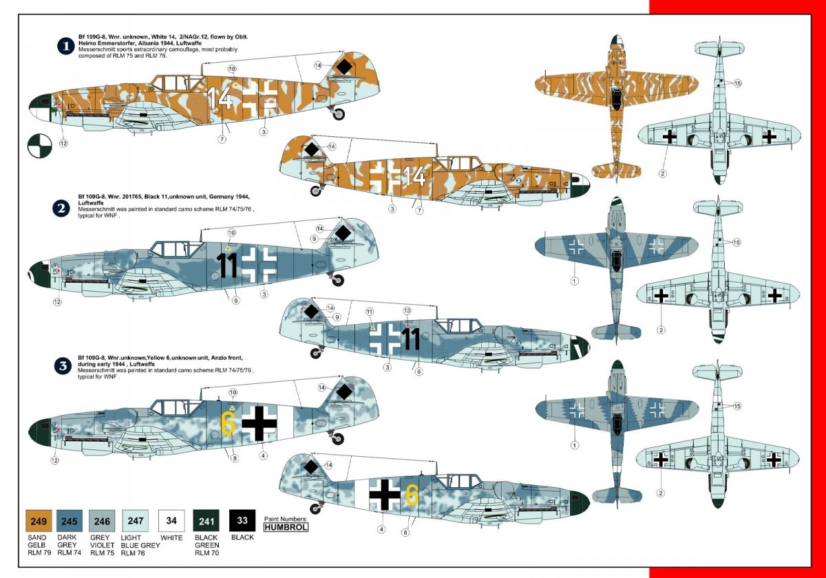 Maquette AZ7447 Messerschmitt Bf-109G-8 Recon (1/72) – image 2