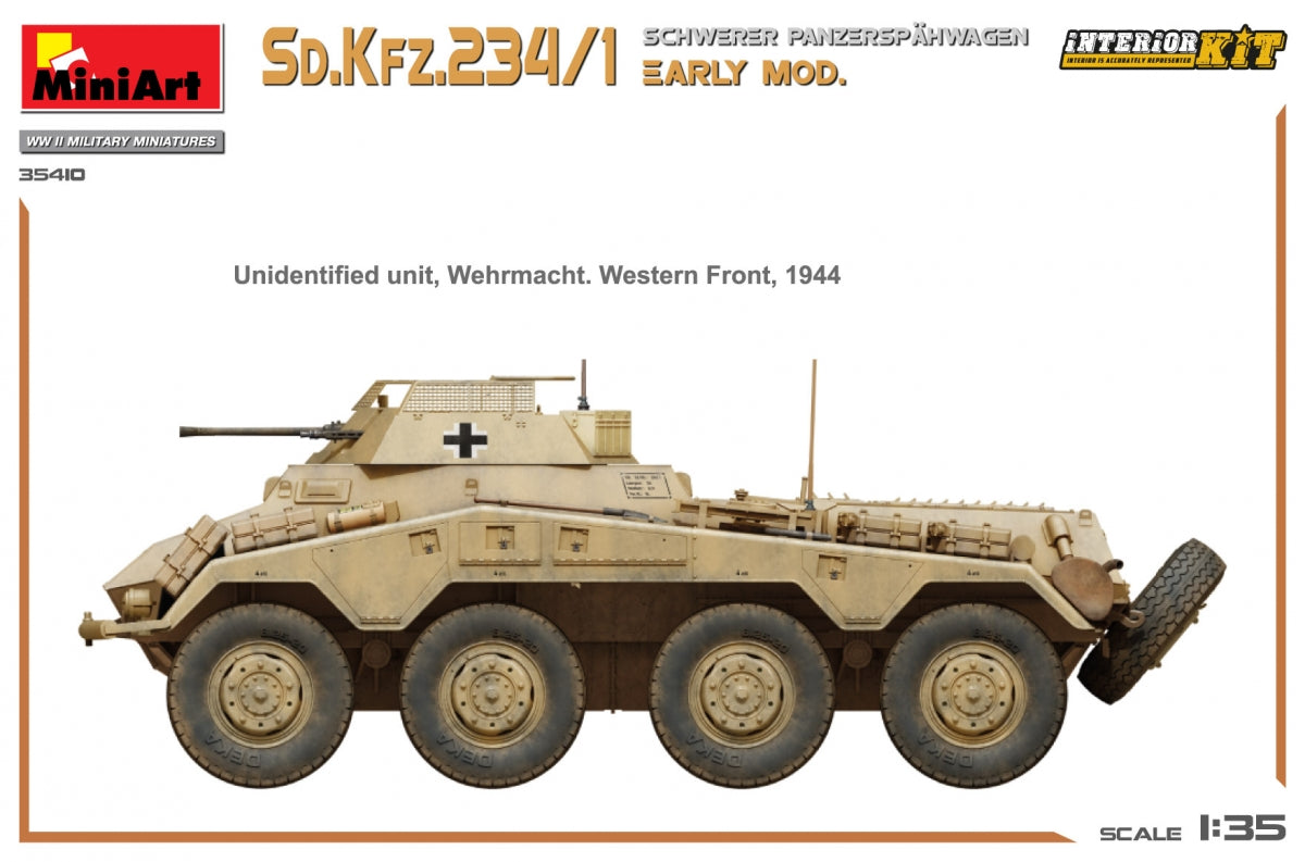 MiniArt 35410 Sd.Kfz.234/1 Schwerer Panzerspahwagen. EARLY MOD. INTERIOR KIT 1/35 – Bild 14