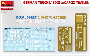 MiniArt 38023 GERMAN TRUCK L1500S w/CARGO TRAILER 1/35 – Bild 3