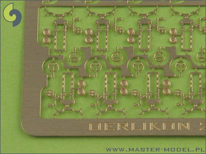 Master SM-350-050 Oerlikon 20mm USN type - complete three dimensional gun, turned and etched elements (20pcs) – Bild 2