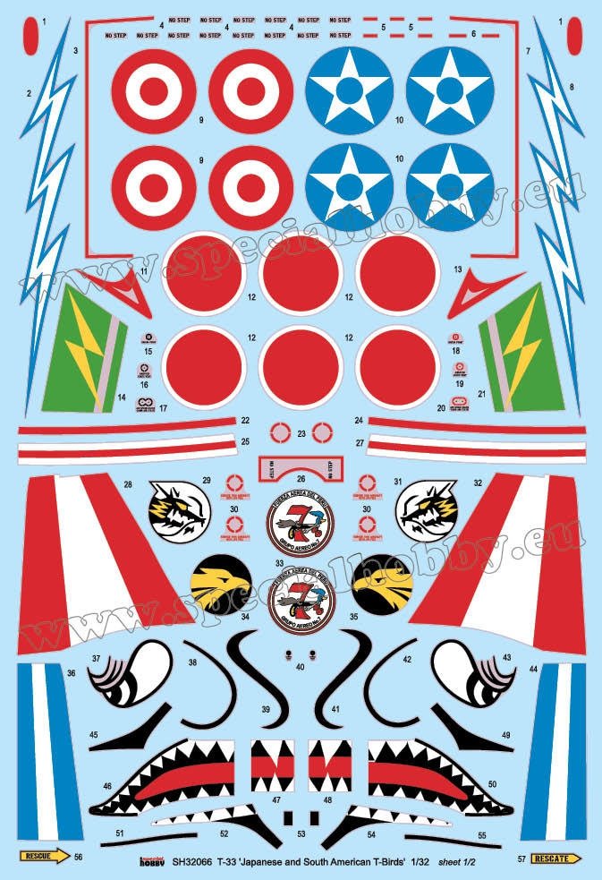 Special Hobby 32066 T-33 &amp;#39;Japanese and South American T-Birds&amp;#39; 1/32 – zdjęcie 2