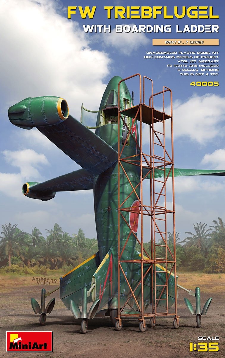 MiniArt 40005 FOCKE WULF TRIEBFLUGEL WITH BOARDING LADDER 1/35