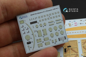 Quinta Studio QD48193 Albatros D.V 3D-Printed &amp;amp; coloured Interior on decal paper (Eduard) 1/48 – imagen 4