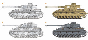 Flyhawk 3027E Pz.Kpfw. IV Ausf. G Medium Tank 1/72 – zdjęcie 7