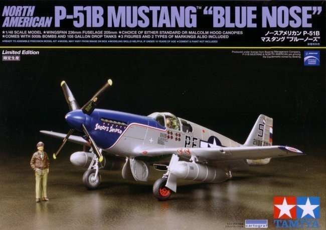 Tamiya 92216 NA P-51B Mustang- Blue Nose 1/48